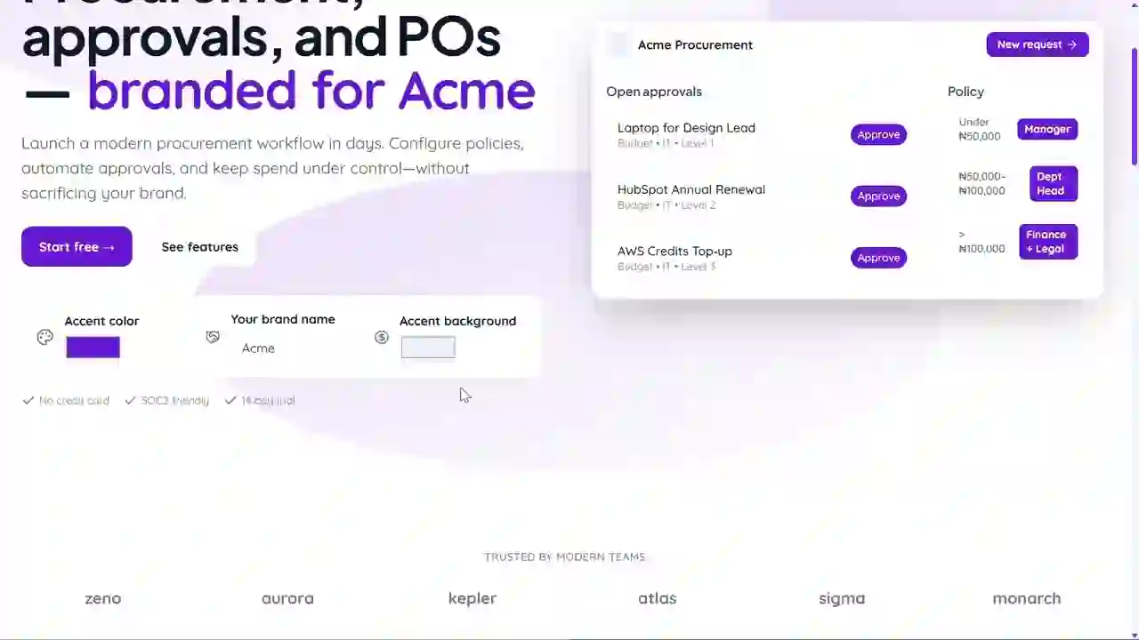 ClearProcure Landing Page (1:04)